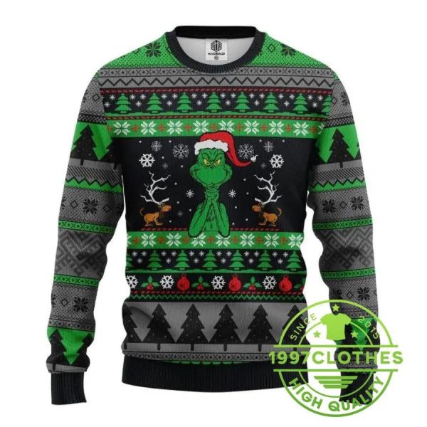 The Grinch Ugly Christmas Sweater, Christmas Grinch Sweater, Grinch Holiday Sweater