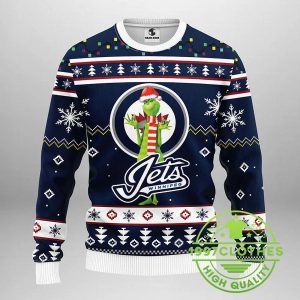 Vancouver Canucks Funny Grinch Ugly Christmas Sweater 1