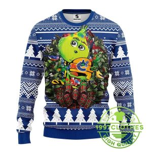 Vancouver Canucks Grinch Hug Ugly Christmas Sweater 1