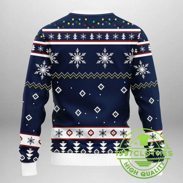 Winnipeg Jets Funny Grinch Ugly Christmas Sweater, Winnipeg Jets Ugly Sweater, NHL Ugly Sweater