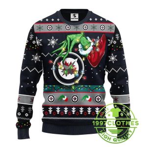 Winnipeg Jets Grinch Ugly Christmas Sweater 1