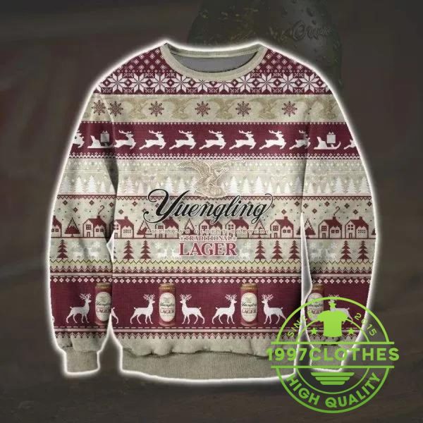 Yuengling Lager Beer Ugly Christmas Sweater, Yuengling Lager Ugly Christmas Sweater, Beer Ugly Sweater