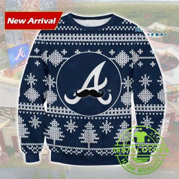 Atlanta Braves Mlb Ugly Christmas Sweater, Atlanta Braves Ugly Sweater, MLB Christmas Sweater