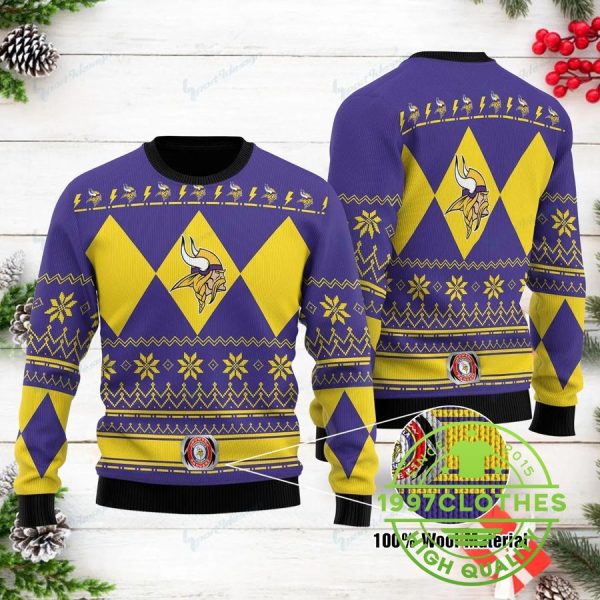 Minnesota Vikings Christmas Ugly Sweater, Minnesota Vikings Ugly Sweater, NFL Ugly Sweater