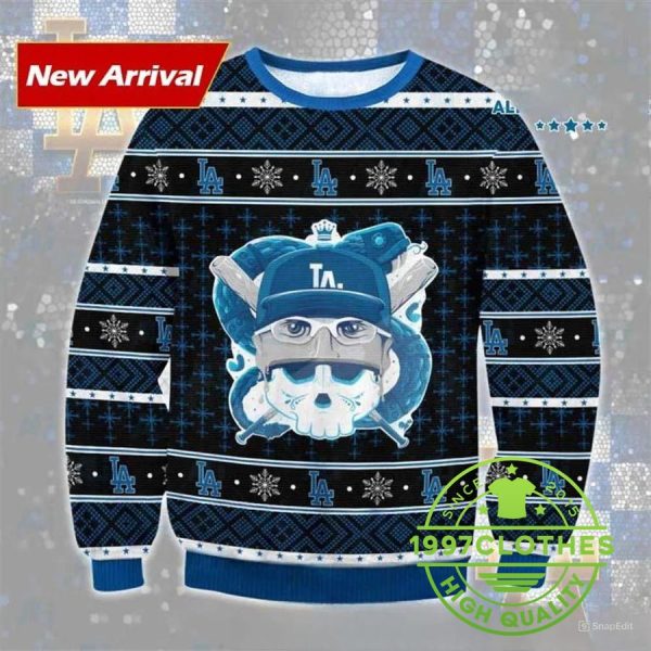 Mlb Los Angeles Dodgers Ugly Christmas Sweater, Los Angeles Dodgers Ugly Sweater, MLB Christmas Sweater