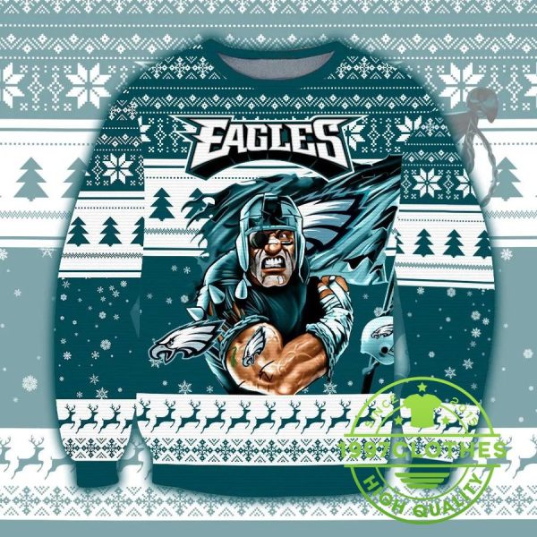 NFL Philadelphia Eagles Ugly Christmas Sweater, Philadelphia Eagles Ugly Sweater, NFL Ugly Sweater