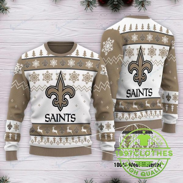 New Orleans Saints NFL Ugly Sweater, New Orleans Saints Ugly Sweater, NFL Ugly Sweater