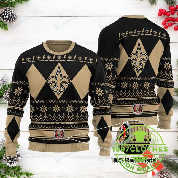 New Orleans Saints Ugly Christmas Sweater, New Orleans Saints Ugly Sweater, NFL Ugly Sweater