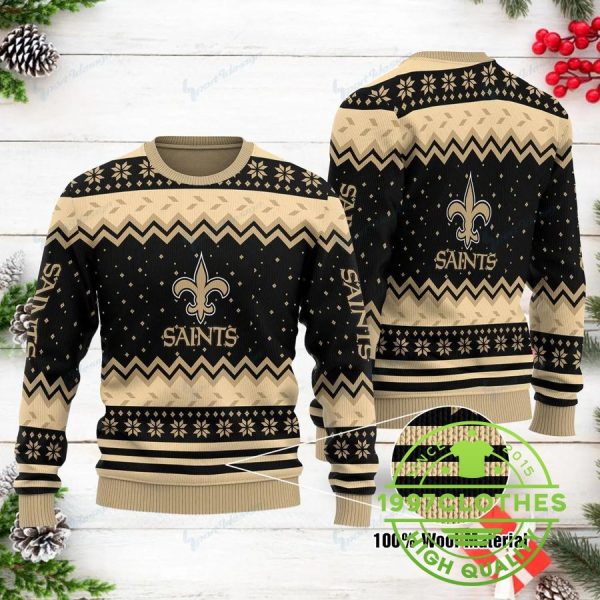 New Orleans Saints Ugly Sweater, New Orleans Saints Ugly Christmas Sweater, NFL Ugly Sweater