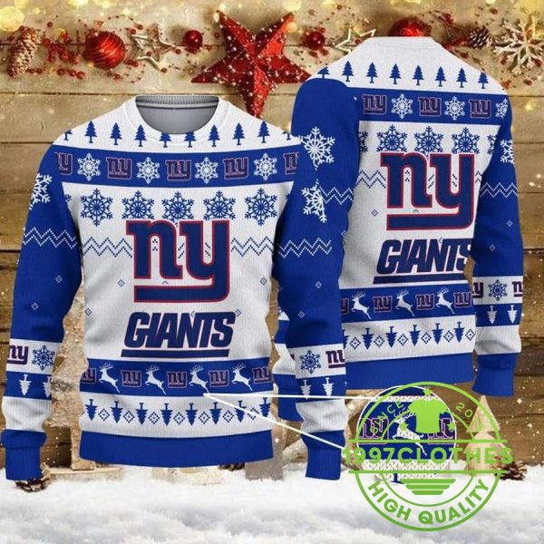 New York Giants Ugly Sweater, New York Giants Ugly Christmas Sweater, NFL Ugly Sweater