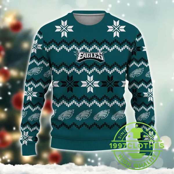 Philadelphia Eagles Christmas Sweater, Philadelphia Eagles Ugly Sweater, NFL Ugly Sweater