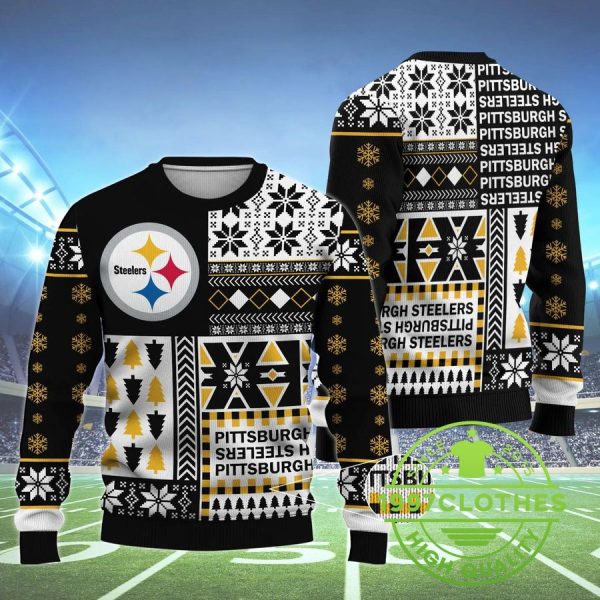 Pittsburgh Steelers Ugly Christmas Sweater, Pittsburgh Steelers Ugly Sweater, NFL Ugly Sweater