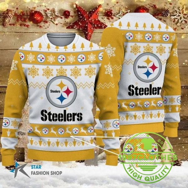 Pittsburgh Steelers Ugly Christmas Sweater, Pittsburgh Steelers Ugly Sweater, NFL Ugly Sweater