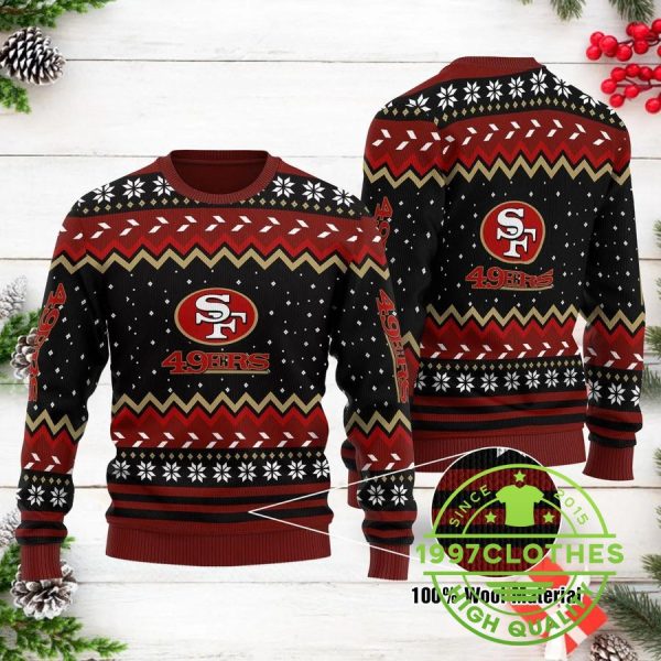 San Francisco 49ers NFL Ugly Sweater, San Francisco 49ers Ugly Christmas Sweater, NFL Ugly Sweater