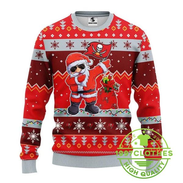 San Francisco 49ers Santa Dabbing Ugly Christmas Sweater, San Francisco 49ers Ugly Sweater, NFL Ugly Sweater