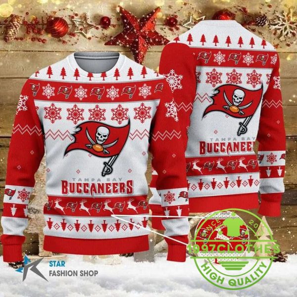 Tampa Bay Buccaneers Christmas Ugly Sweater, Tampa Bay Buccaneers Ugly Sweater, NFL Ugly Sweater