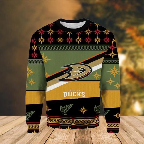 Anaheim Ducks Est 1993 Ugly Christmas Sweater, Anaheim Ducks Ugly Sweater, NHL Ugly Sweater