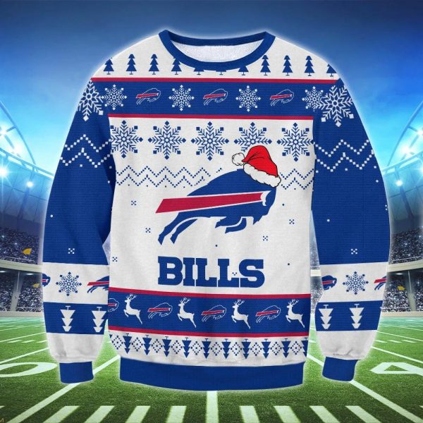 Buffalo Bills NFL Ugly Christmas Sweater, Buffalo Bills Ugly Sweater, NFL Ugly Sweater