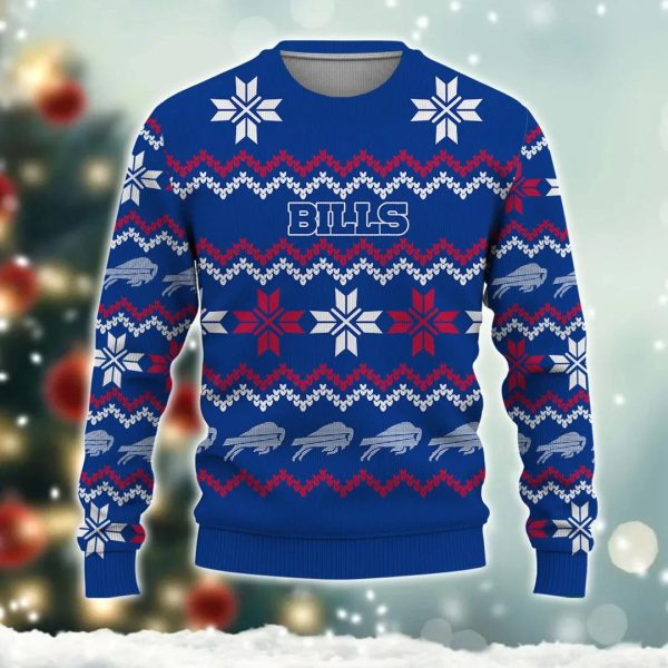 Buffalo Bills Ugly Christmas Sweater, Buffalo Bills Ugly Sweater, NFL Ugly Sweater