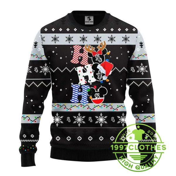 Chicago White Sox Hohoho Ugly Christmas Sweater, Chicago White Sox Ugly Sweater, MLB Christmas Sweater