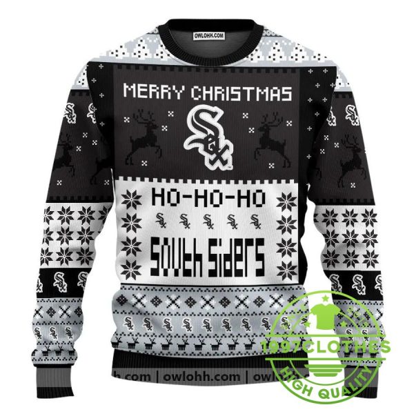 Chicago White Sox Merry Christmas Ugly Christmas Sweater, Chicago White Sox Ugly Sweater, MLB Christmas Sweater