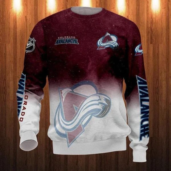 Colorado Avalanche Ugly Christmas Sweater, Colorado Avalanche Ugly Sweater, NHL Ugly Sweater