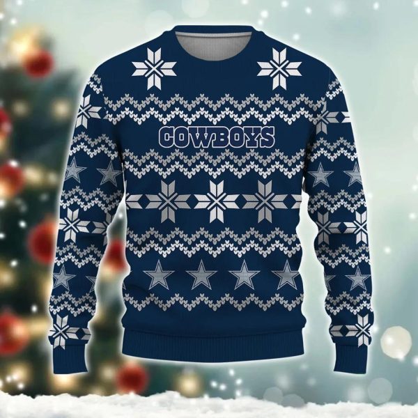 Dallas Cowboys Ugly Christmas Sweater, Dallas Cowboys Ugly Sweater, NFL Ugly Sweater