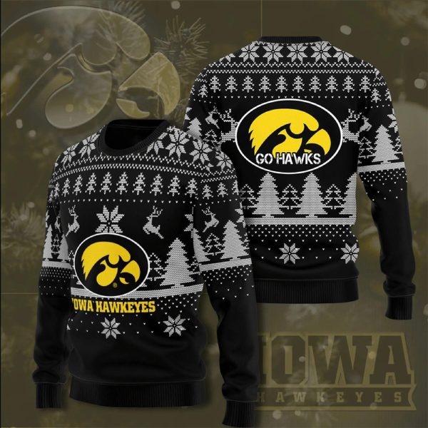 Iowa Hawkeyes Ugly Christmas Sweater, Iowa Hawkeyes Ugly Christmas Sweater, NCAA Christmas Sweater