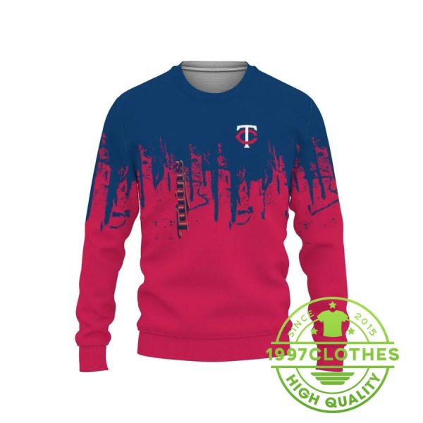 Minnesota Twins Ugly Christmas Sweater, Minnesota Twins Ugly Sweater, MLB Christmas Sweater