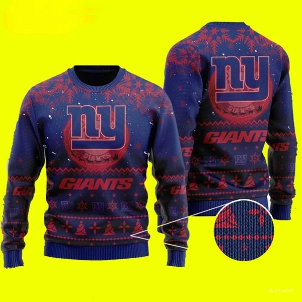 New York Giants NFL Ugly Christmas Sweater, New York Giants Ugly Sweater, NFL Ugly Sweater