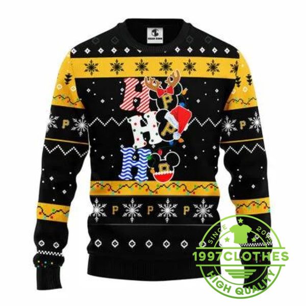 Pittsburgh Pirates Hohoho Ugly Christmas Sweater, Pittsburgh Pirates Ugly Sweater, MLB Christmas Sweater