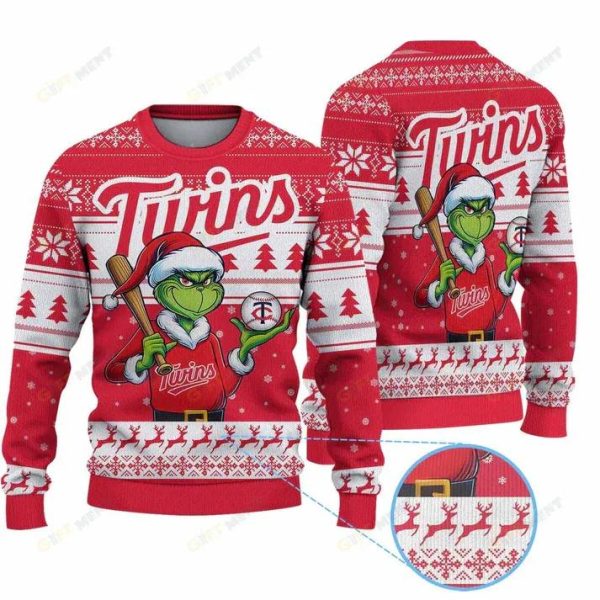 Premium Ugly Chritsmas Sweater For Fan Minnesota Twins Ugly Sweater, Minnesota Twins Ugly Sweater, MLB Christmas Sweater