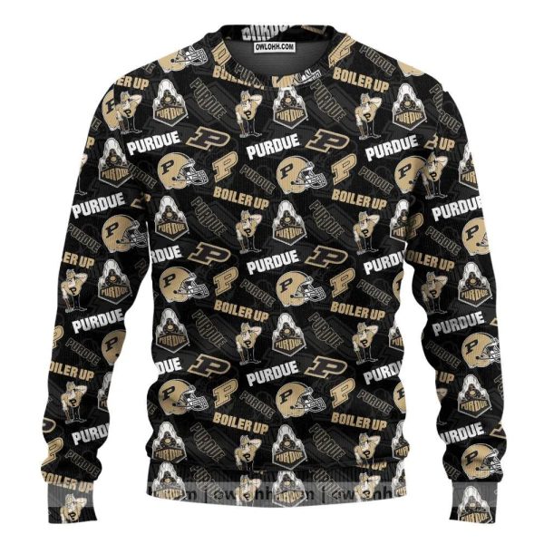 Purdue Boilermakers Ugly Christmas Sweater, Purdue Boilermakers Ugly Christmas Sweater, NCAA Christmas Sweater