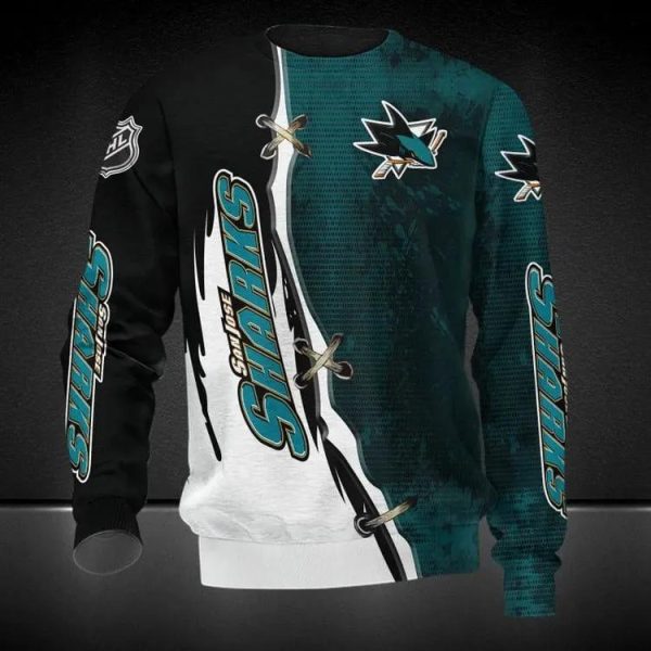 San Jose Sharks Ugly Christmas Sweater, San Jose Sharks Ugly Sweater, NHL Ugly Sweater