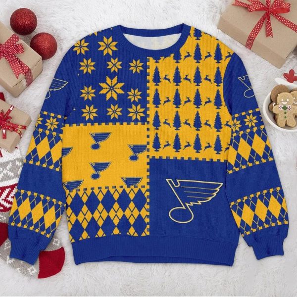 St. Louis Blues NHL Ugly Christmas Sweater, St. Louis Blues Ugly Sweater, NHL Ugly Sweater