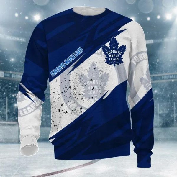 Toronto Maple Leafs Ugly Christmas Sweater, Toronto Maple Leafs Ugly Sweater, NHL Ugly Sweater