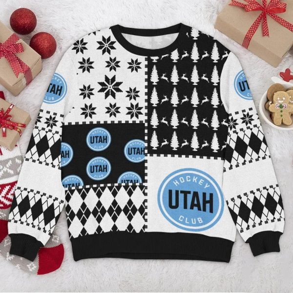 Utah Hockey Club NHL Ugly Christmas Sweater, Team Utah Ugly Sweater, NHL Ugly Sweater